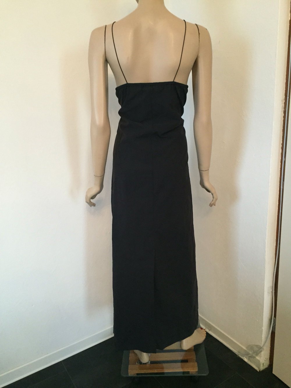 Esprit Maxikleid langes Kleid Sommerkleid mit Spaghetti Träger 
