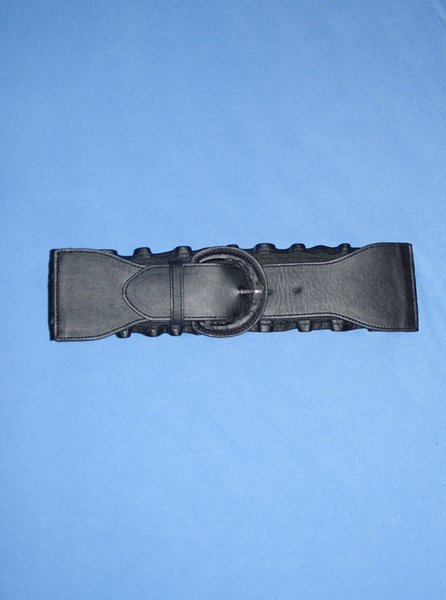 Taillengürtel schwarz gerafft