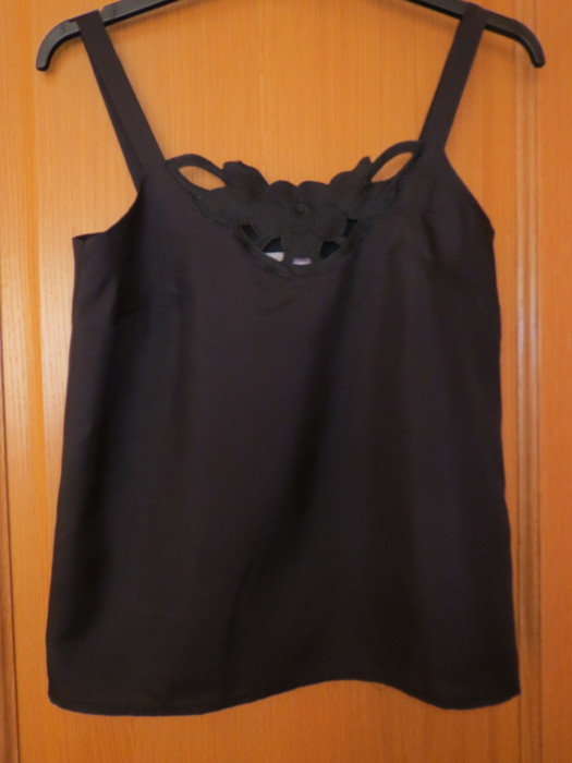 Top, Gr.36/38, Sommertop, schwarz, elegant, L Couture Bernd Linek