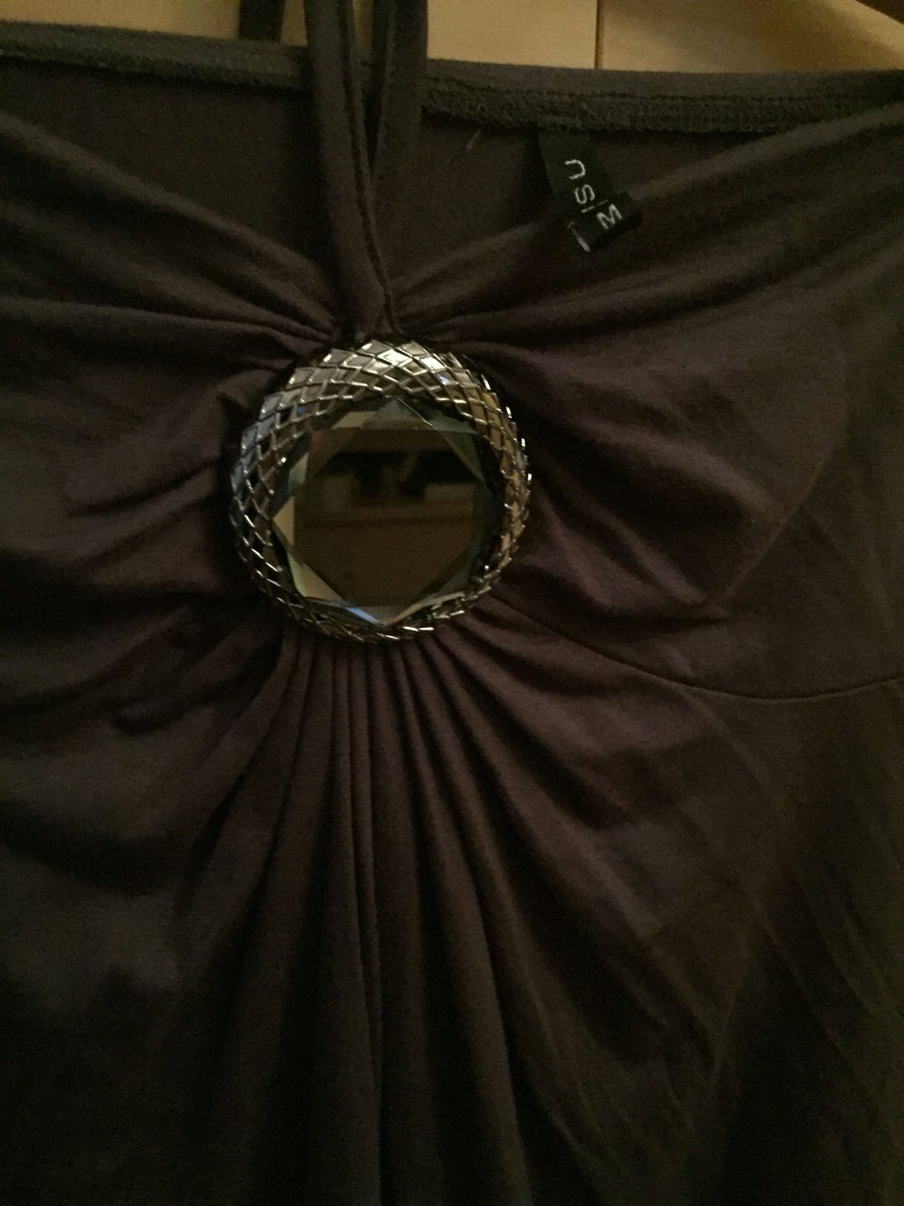 Braunes Neckholder Sommertop