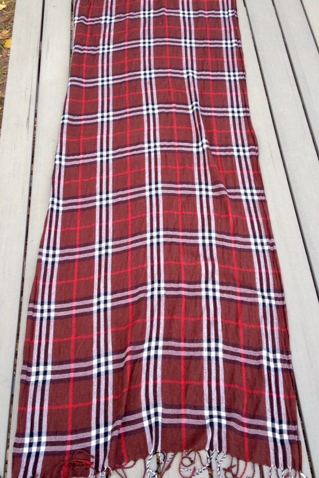 SCHAL rostrot KARIERT