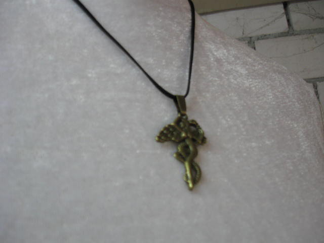 *** Feenanhänger mit Lederband ***