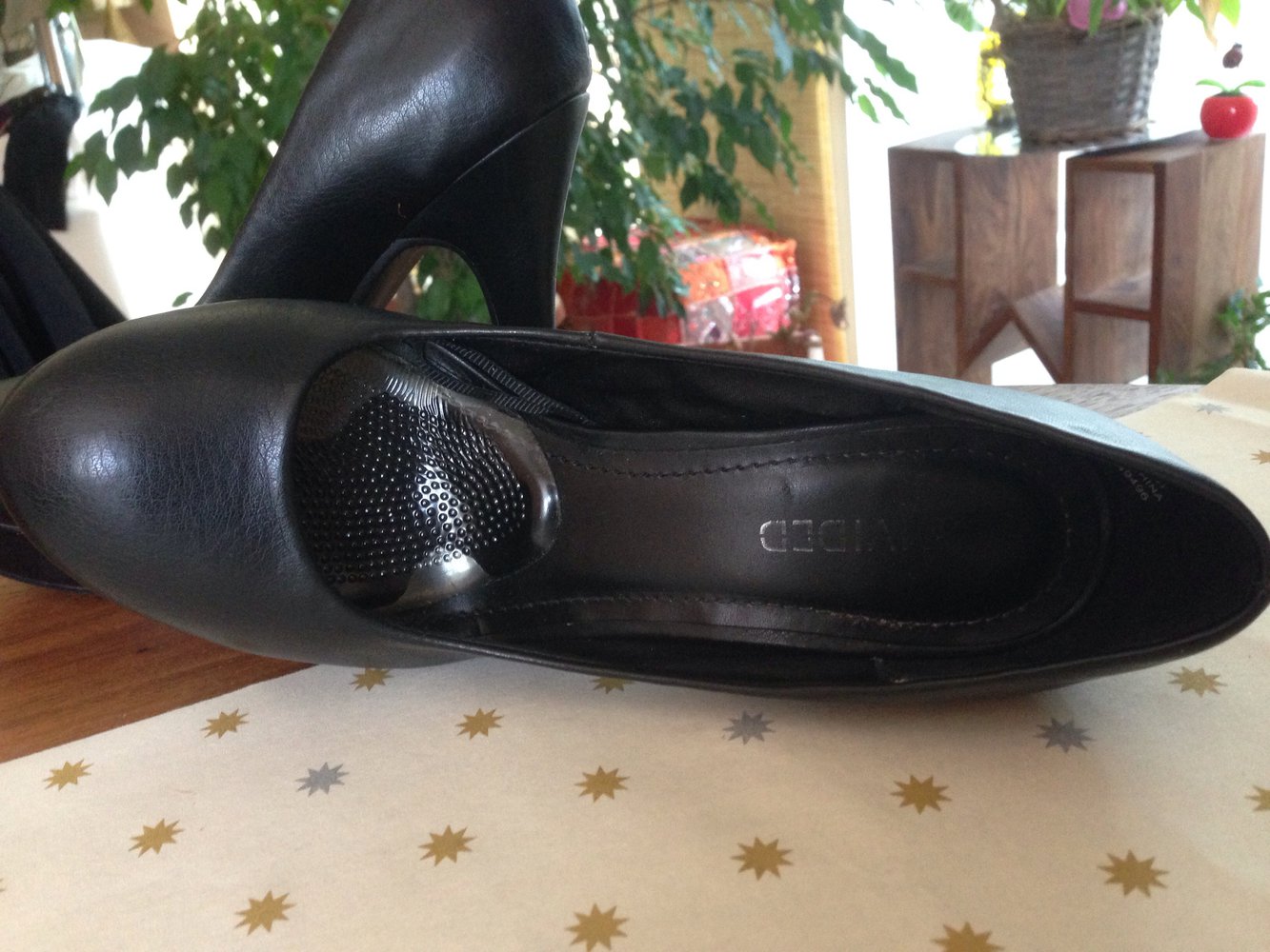 Schwarze Plateau Pumps highheels