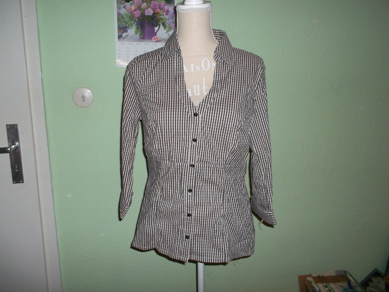 sehr schöne streifenbluse , neu, gr. l