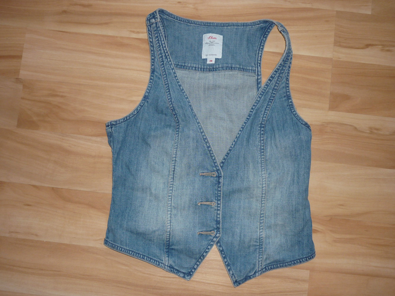 NEU: S.Oliver Jeansweste Weste Jeans Größe 34