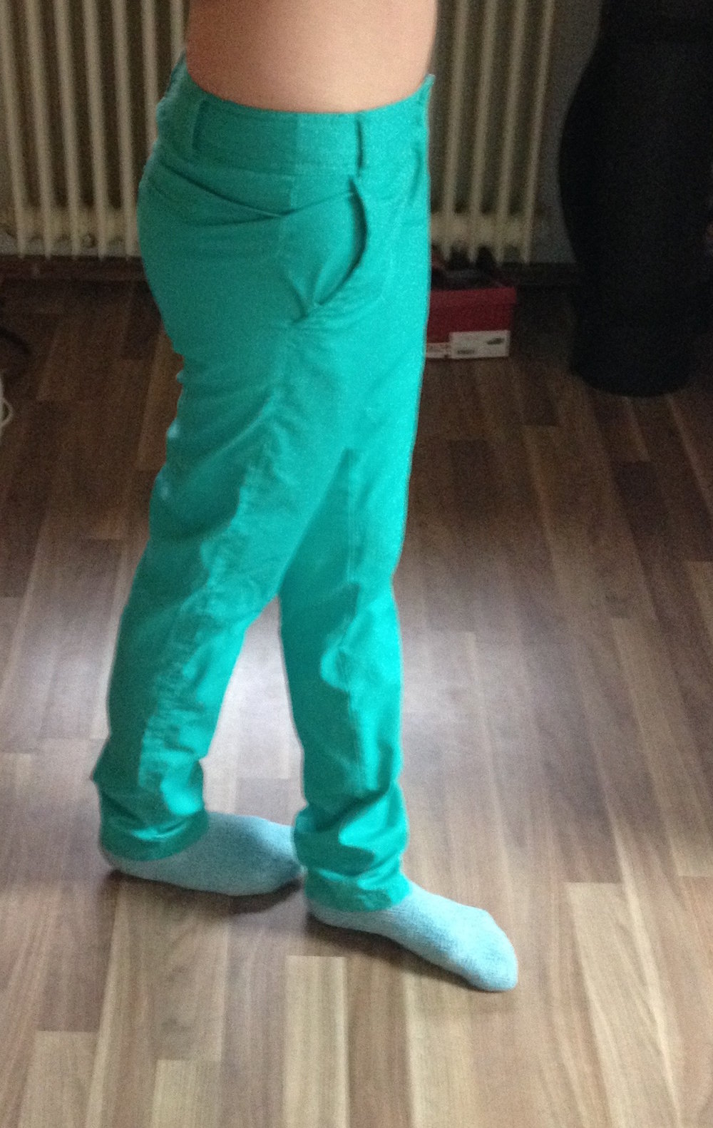 Türkise Röhrenhose