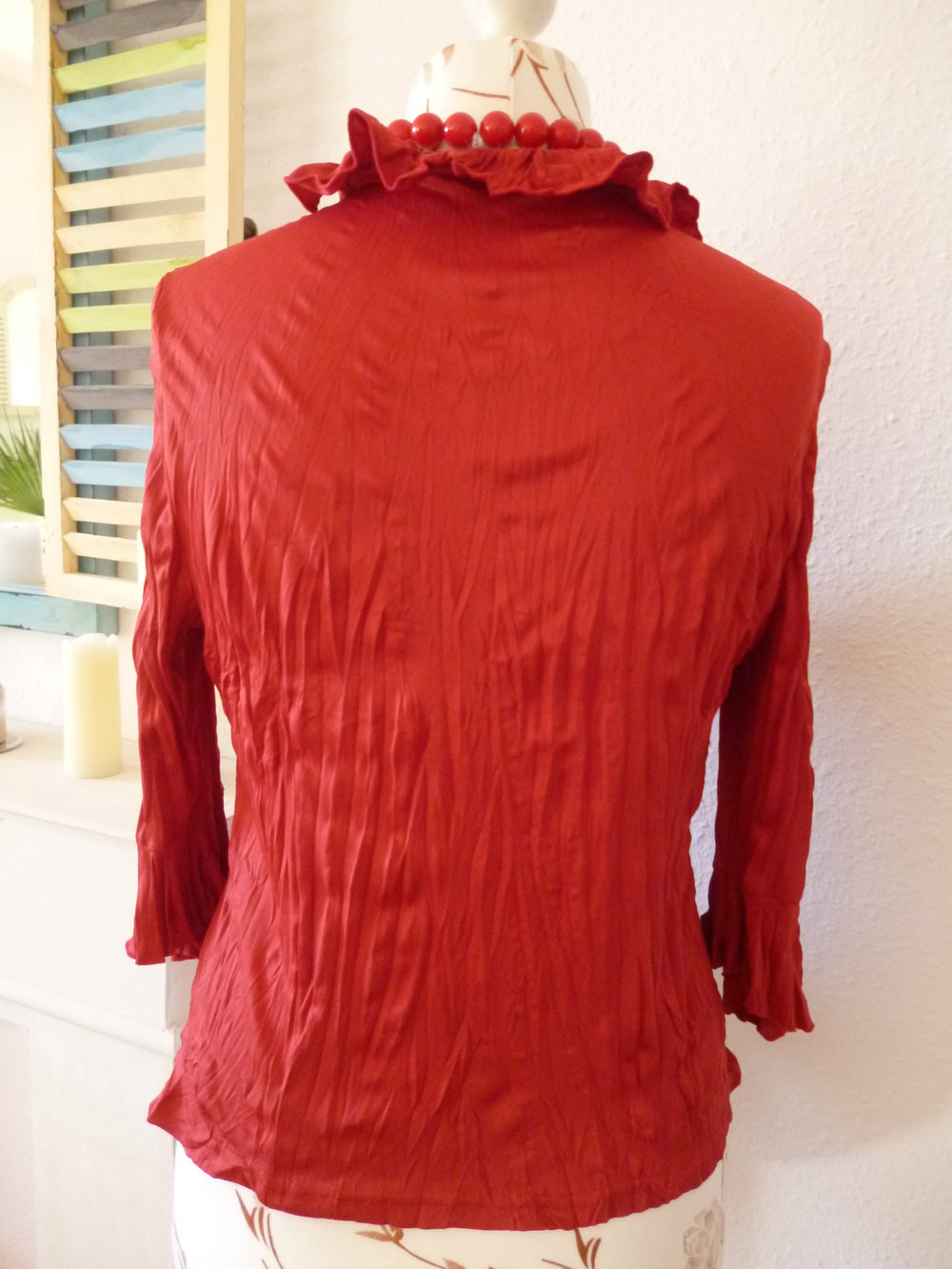 Rote Crash Bluse Romance 40/42