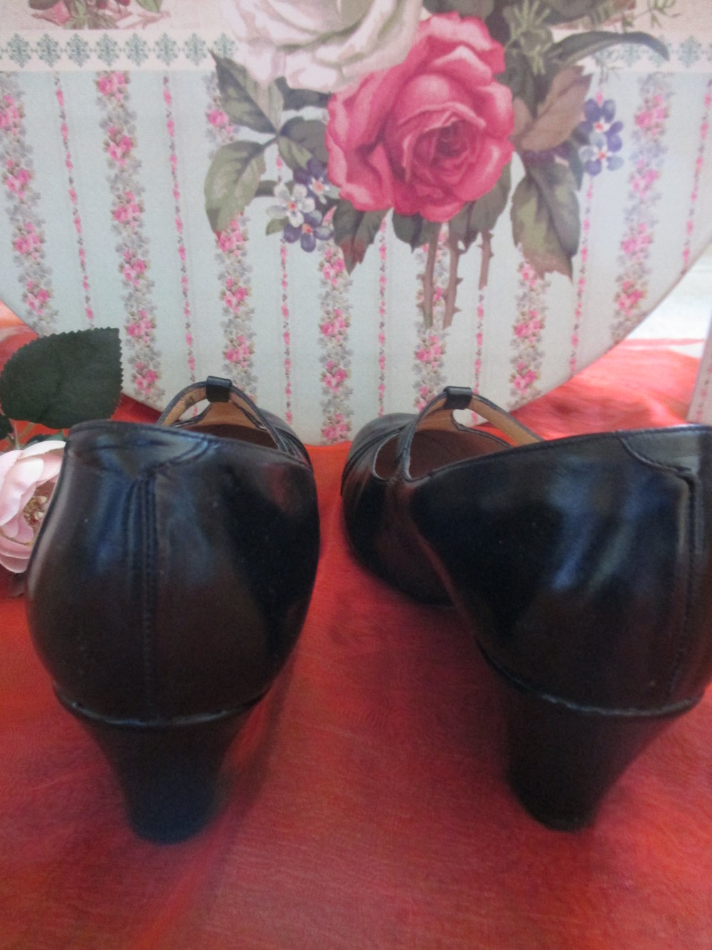  Original Granny VINTAGE * Lack- Leder * High- Heels * Mary Jane * Spangen PUMPS * SCHUHE 