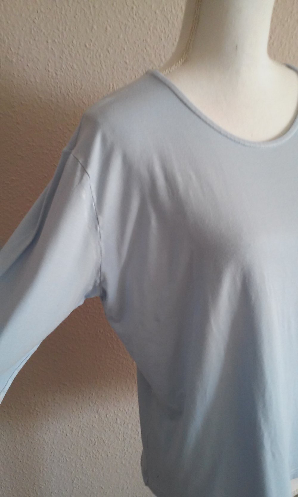 Sweatshirt Langarm Shirt Rundhals Pulli Freizeit/Sport/Unterzieher Basic-Oberteil stretchig