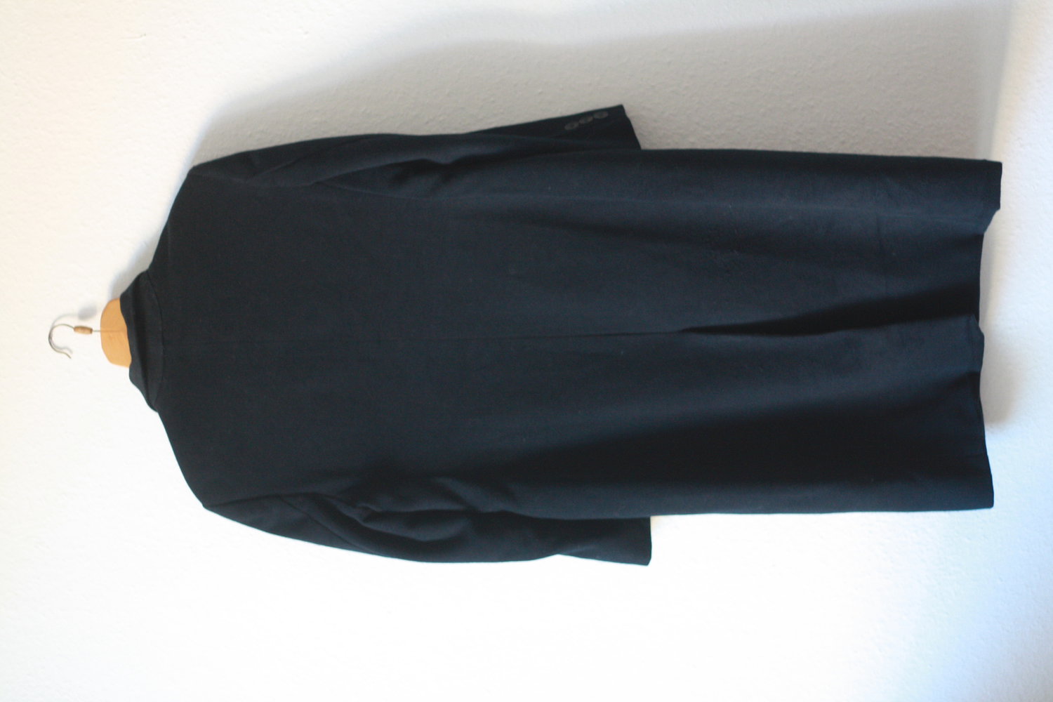 Langer Mantel Zara M 38 40 Dunkelblau Blau Marine Blogger Wollmantel Wintermantel