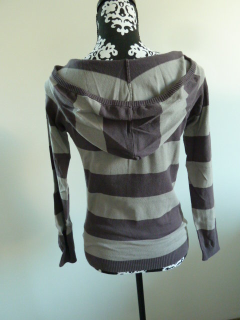 Fishbone, gestreift, Kapuzen Pulli - Größe 34 / 36 / 38