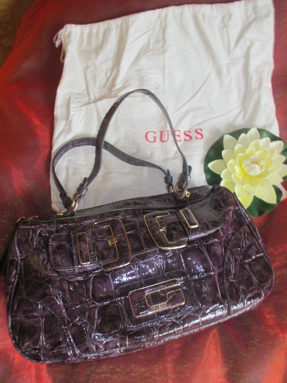 NEU * Kroko- Style * Lack- Leder * Henkel * Hand- TASCHE * Bag * Tote 