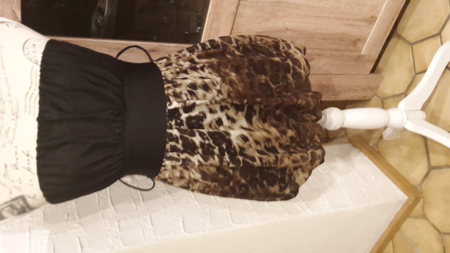 partyshirt, leoprint, JaniferTaylor, Gr. 38, Punk, Emo, m. Gürtel