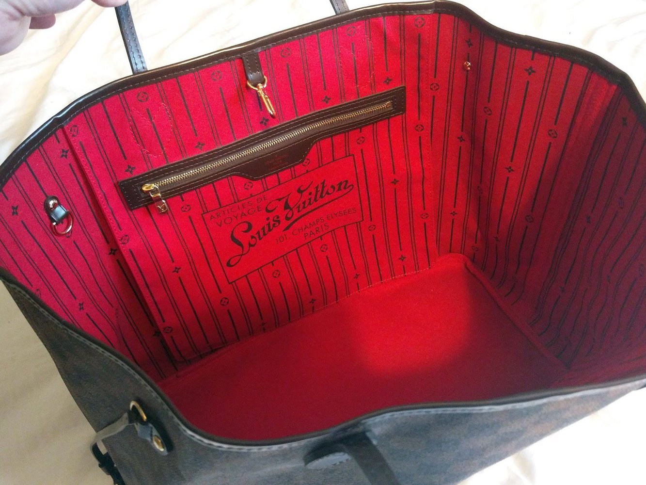 Louis vuitton neverfull innen rot Clearance