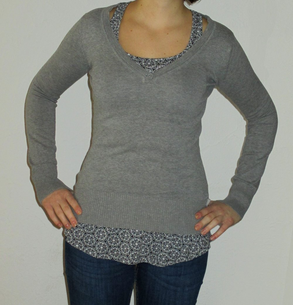 Graues Sweatshirt , Gr. S