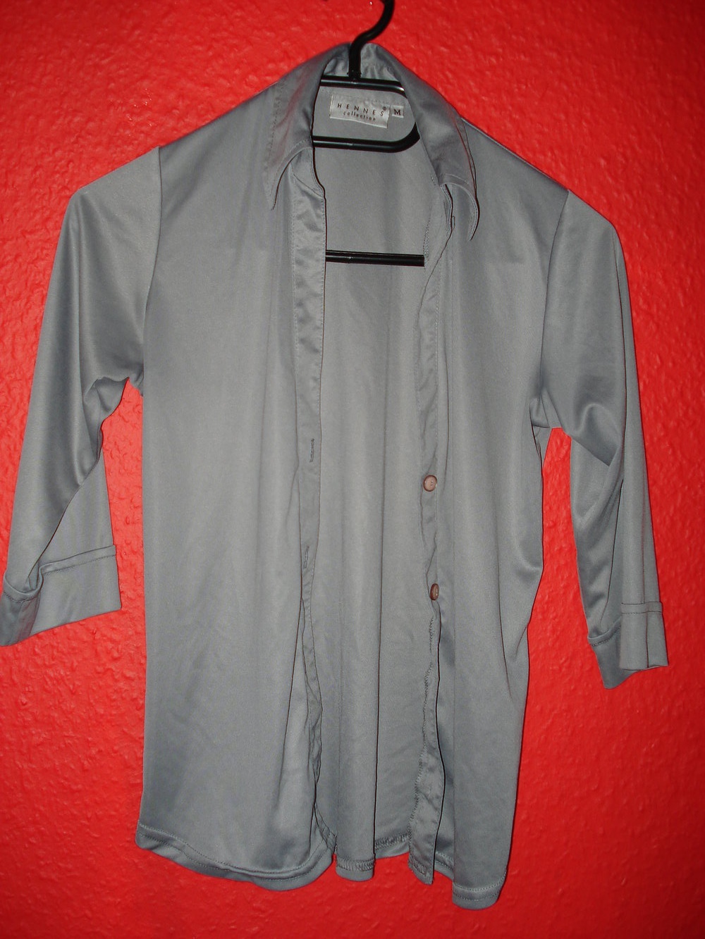 edle silbergraue 3/4-Arm-Bluse H&M