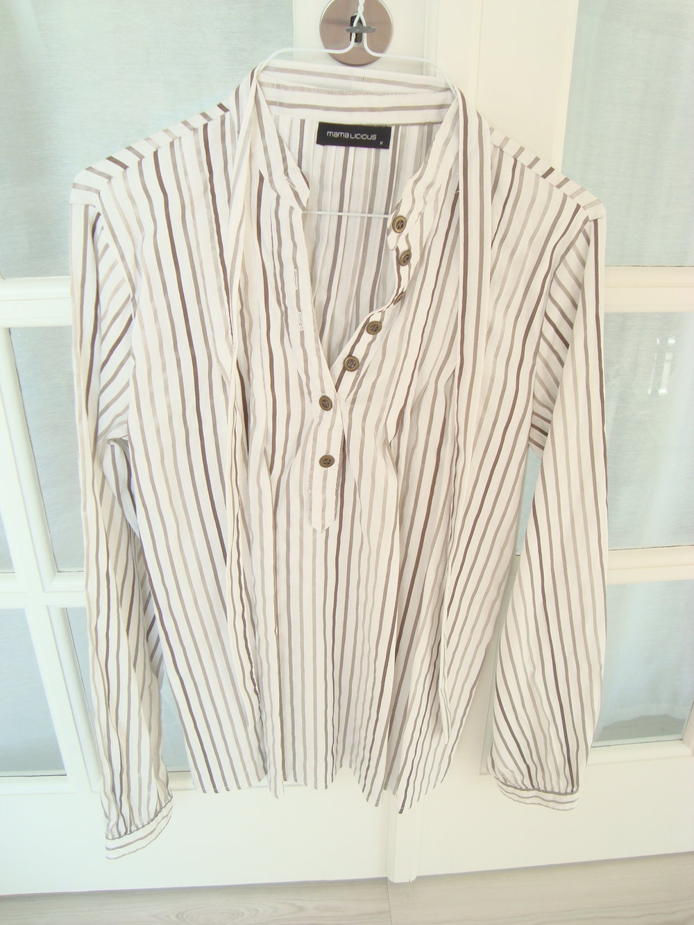 gestreifte Umstandsbluse Gr. M von Mamalicious