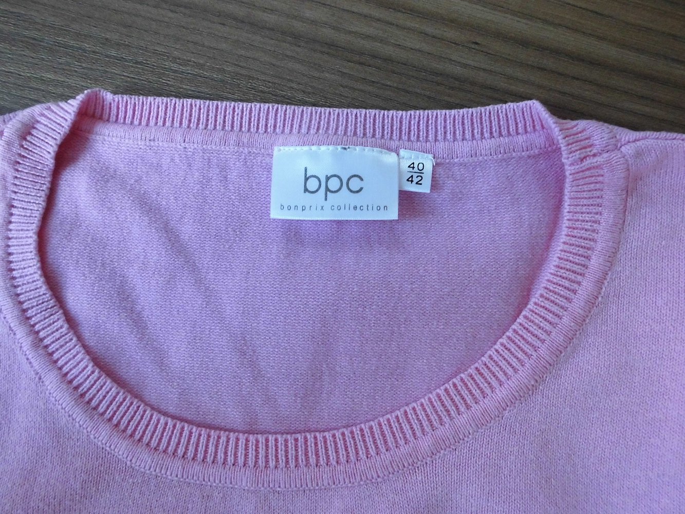 Rosa Feinstrickpullover Gr. M