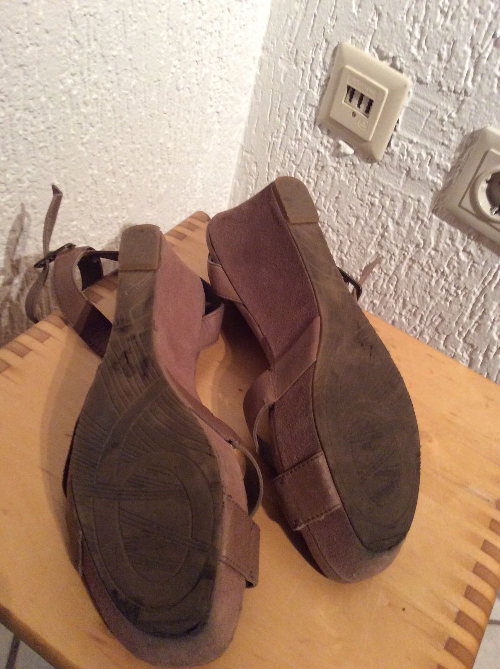 Nine West Sandalen Keilabsatz Sandalette Schuhe 