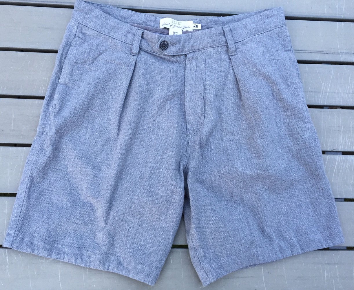 NEU: H&M kurze Anzughose SHORTS grau Gr. 32