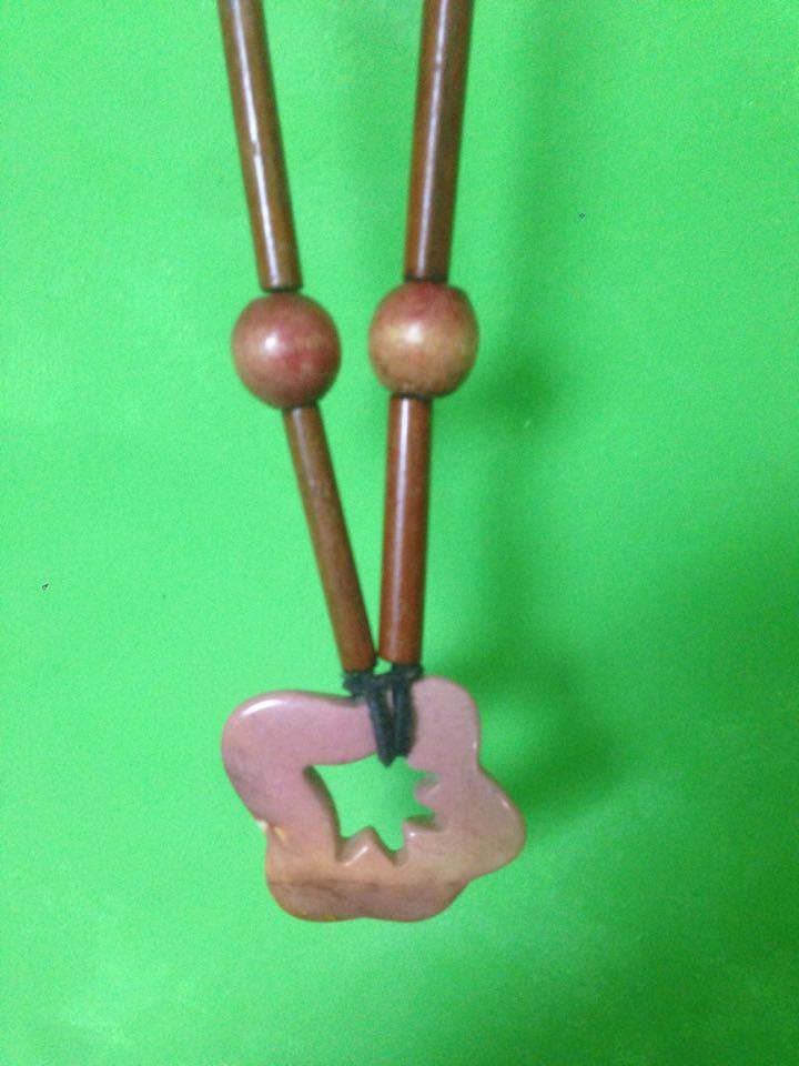 Ethnoschmuck! Weltweites Unikat mit Landscape-Schmuckstein!