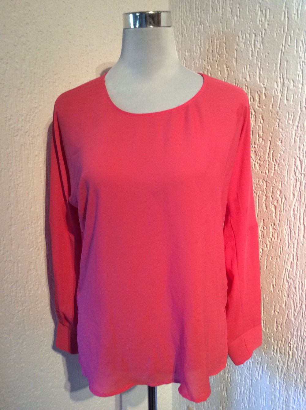 Zara Basic Bluse neonpink XS Damen neuwertig 