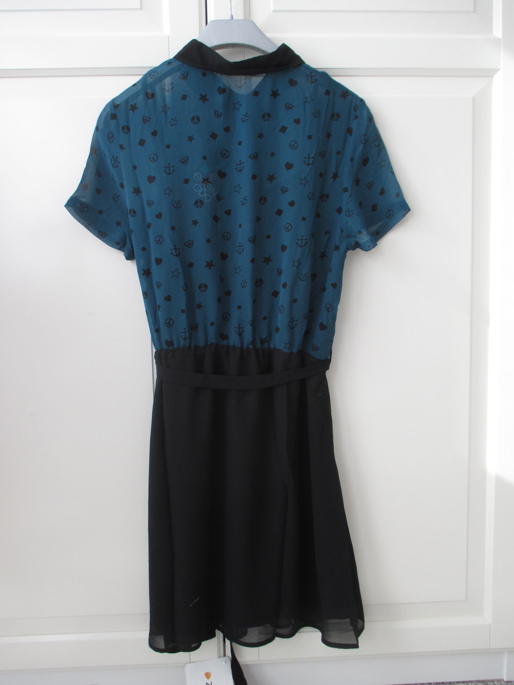 even & odd, maritimes Kleid in petrol. schwarz, jeu mit Etikett, Gr. S