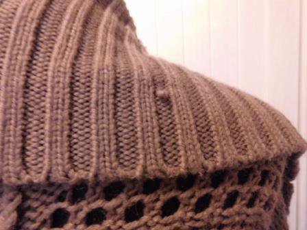 Dicke lila Strickjack