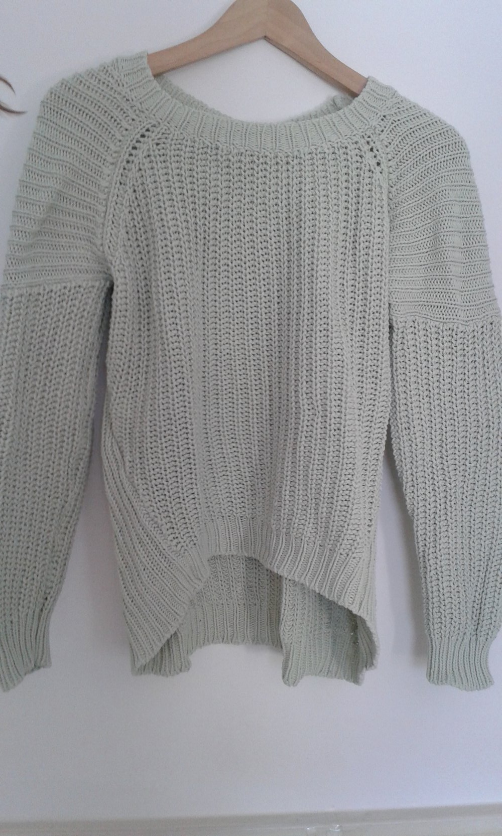 hellgrüner Strickpullover pastell von H&M