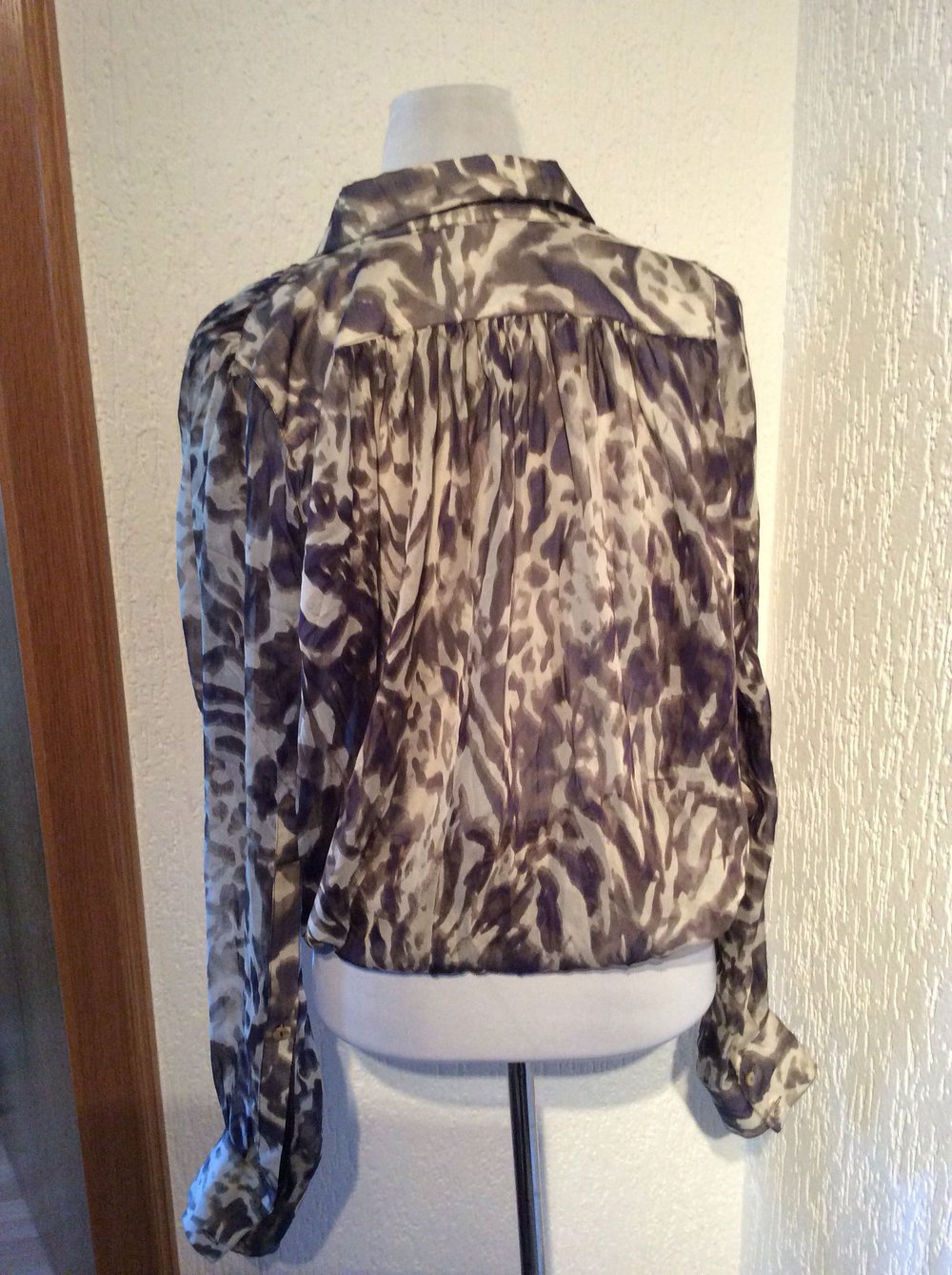 Plein Sud Jeanius Bluse Größe 36 durchsichtig 