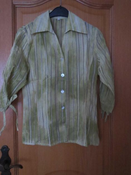 Bluse, gestreift, 3/4 Arm