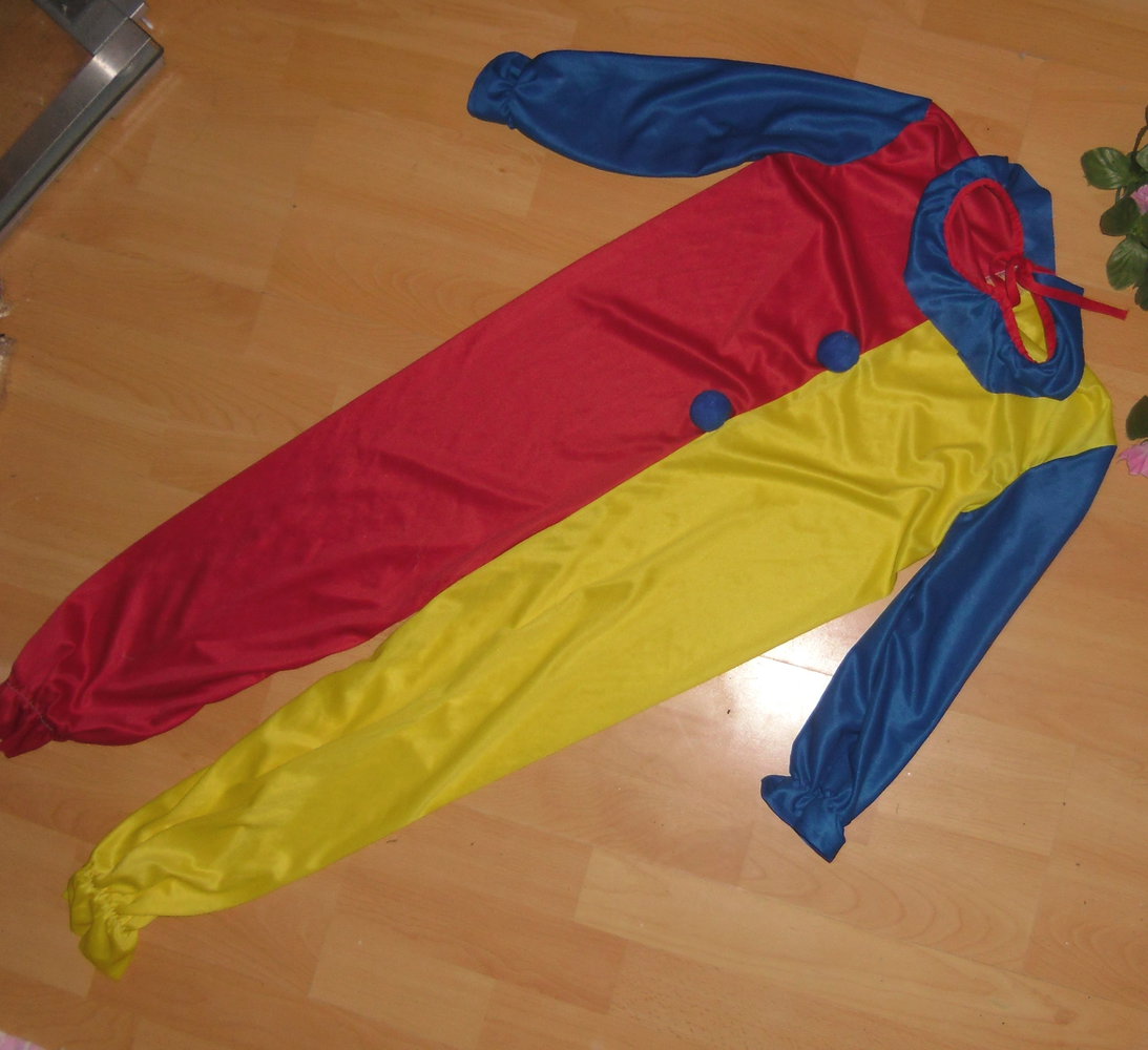 Rubies- süßes Clownskostüm Gr.M ca 116-128