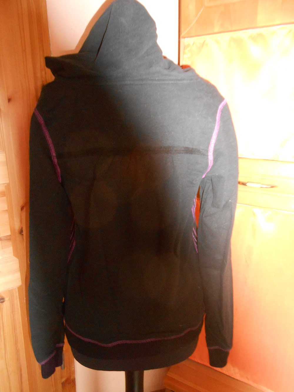 Pullover Hoodie lila schwarz S duesenberg