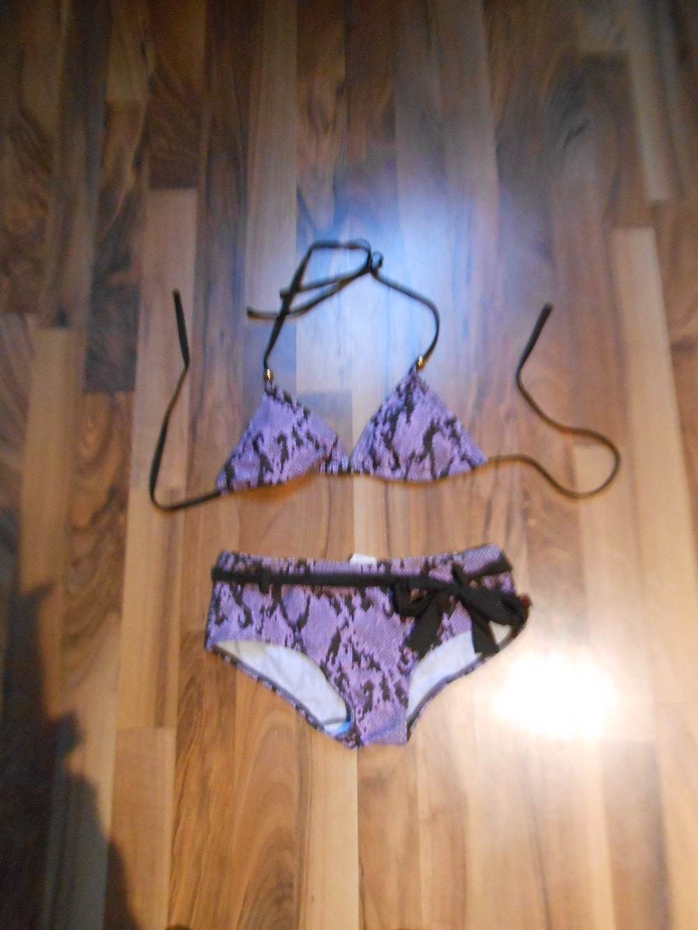 Bikini lila braun Panty 36