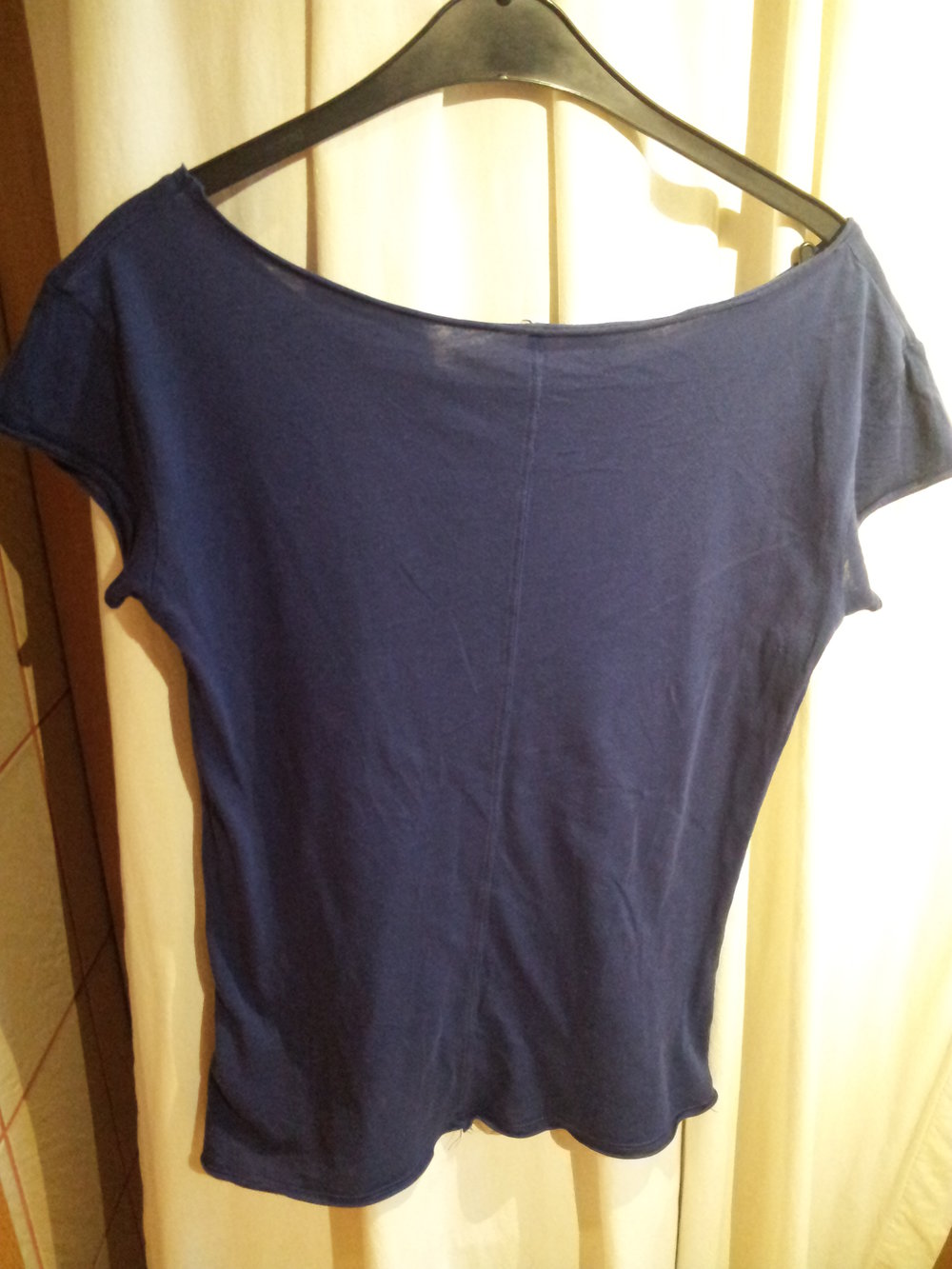 Blaues Shirt mit London Bildern Gr S