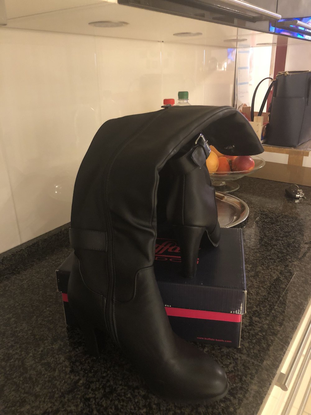 Stiefel von Buffalo in gr.40 Neu, schwarz , lang 