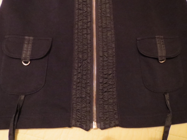 Damen Sweatjacke,schwarz,Reißverschluss