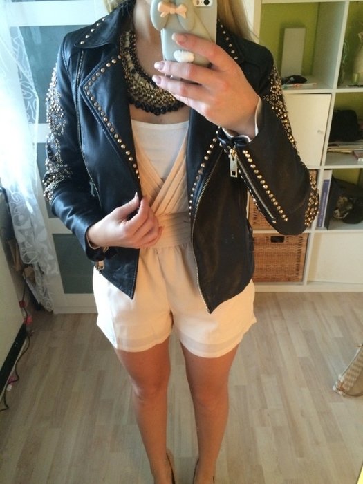 ZARA Blogger Nieten Lederjacken