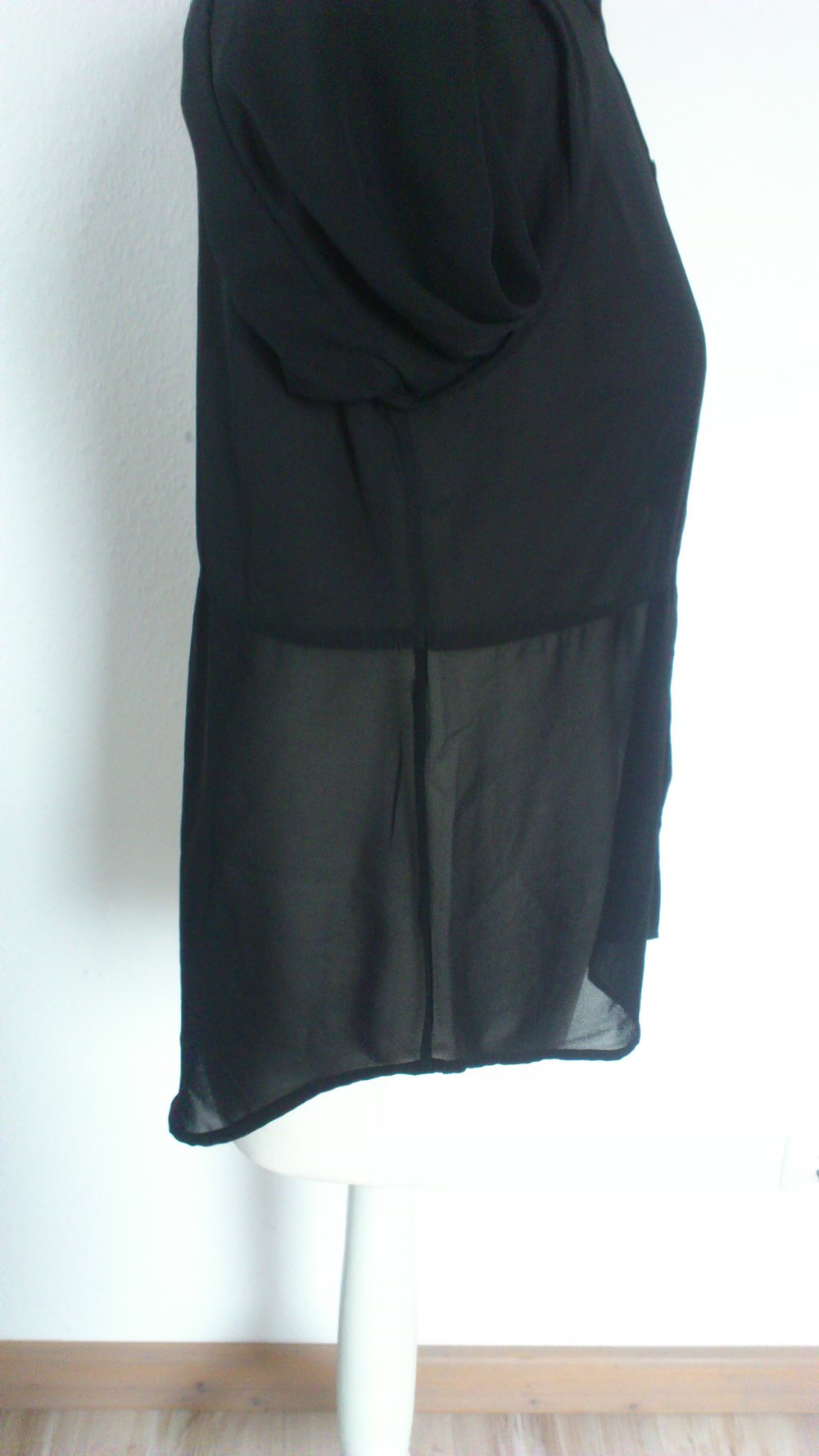 Schwarze Chiffon-Bluse von ONLY Größe 36 