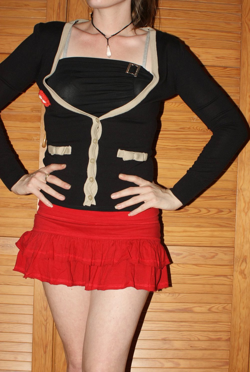 Strickjacke paspeliert, Gr. XS