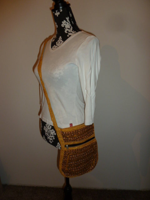 Tasche / Hippie Boho Indien / gelb