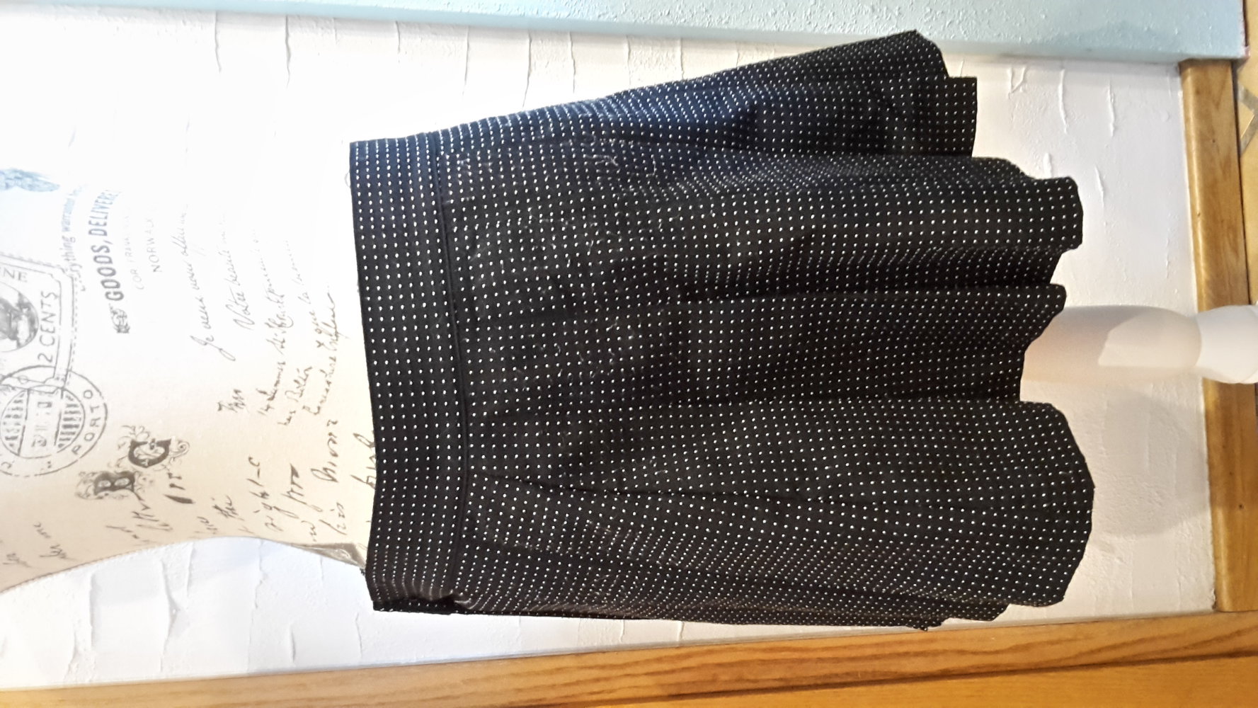 only Faltenrock Schwarz Pünktchen 