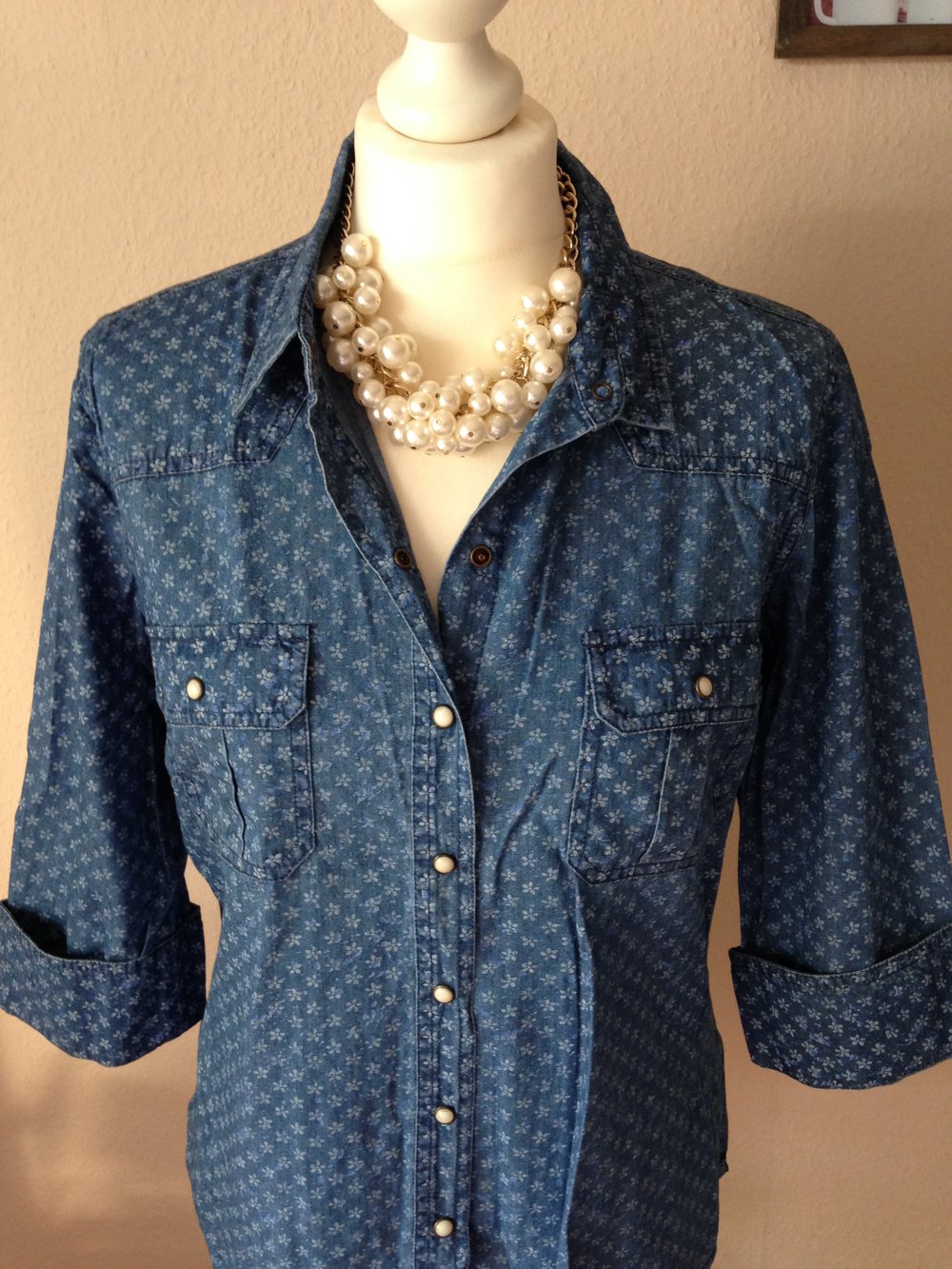 Jeansbluse, Hemd von Franco Callegari