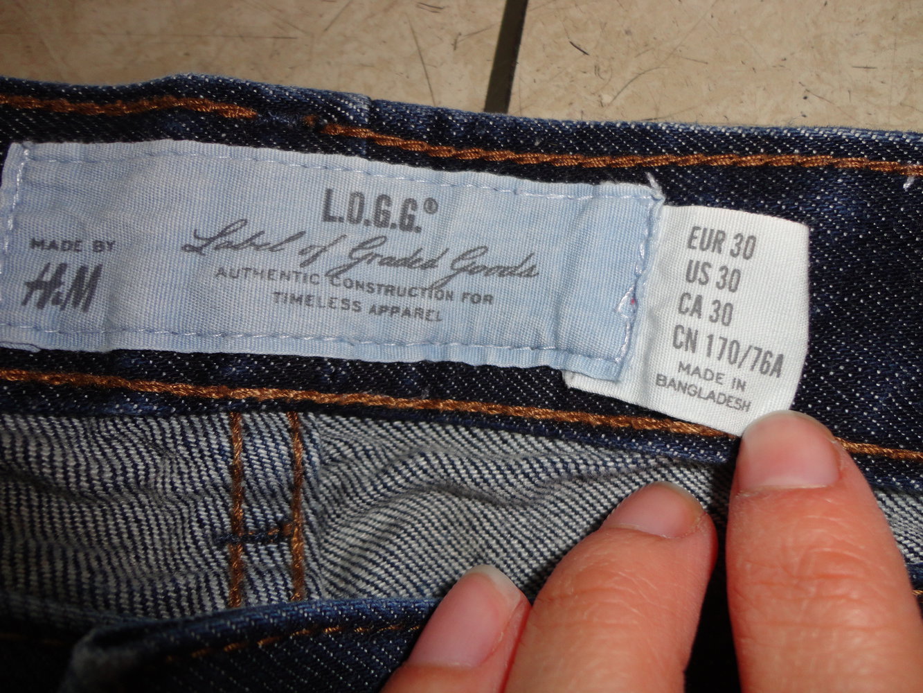 Jeans blau H&M LOGG Basic