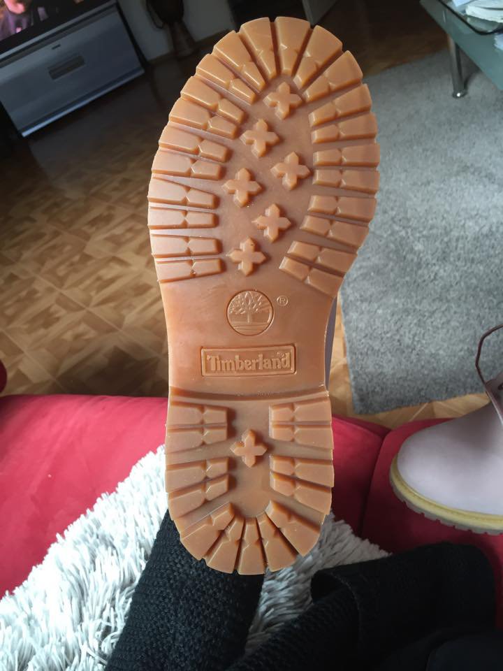 super schöne rosa Timberlands
