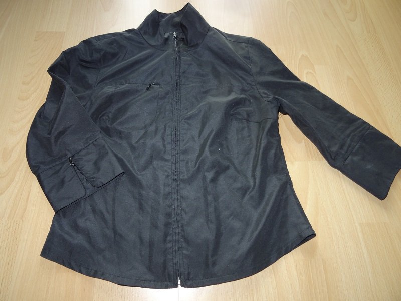 Bluse schwarz von Yannick Gr. 36 mit Reißverschluss