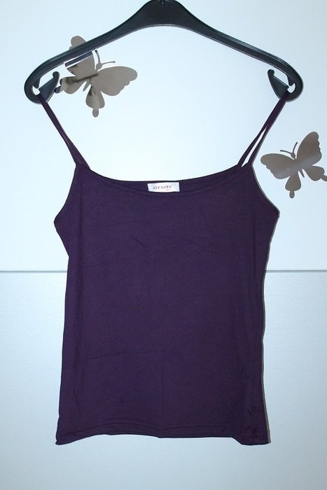 süßes Spaghettiträger Oberteil in Lila