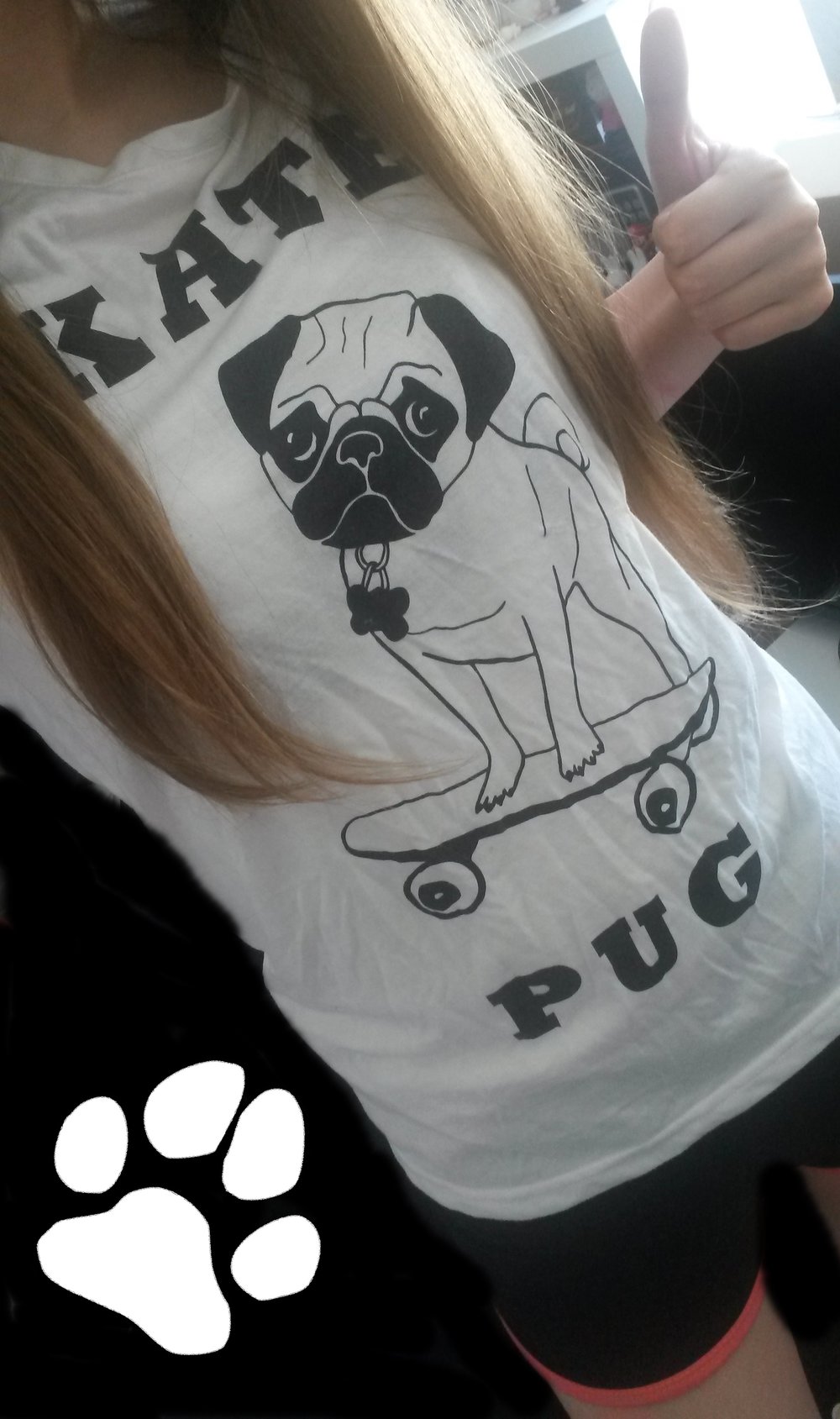 Skater Pug T-shirt