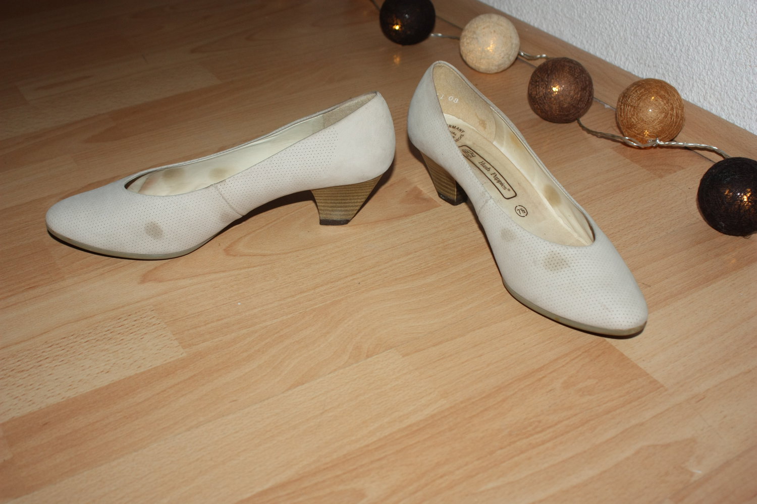 Beige Hush Puppies Pumps, Gr. 40,5
