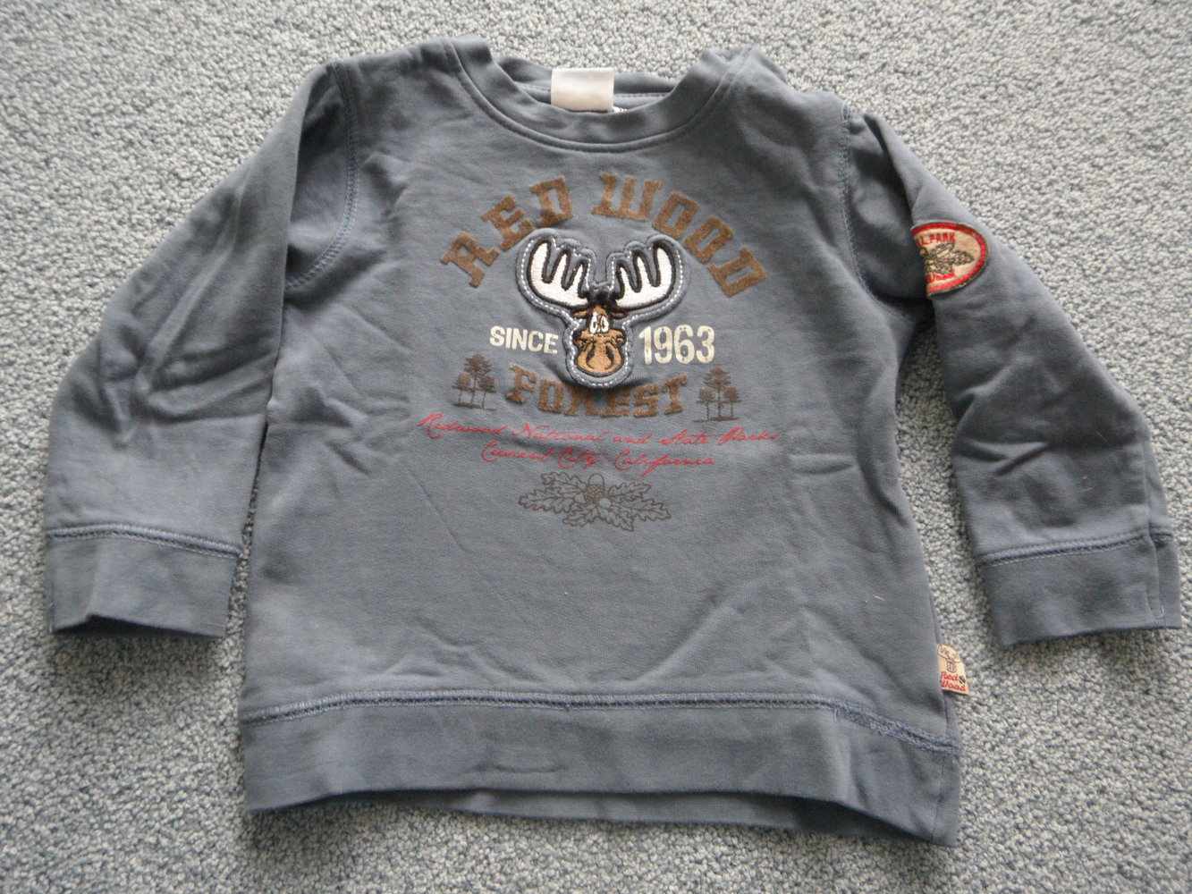 Elch Pulli Sweatshirt Gr. 80/86 von blue seven